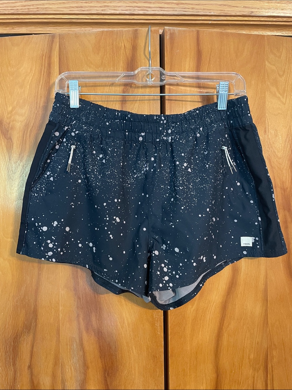 Vuori Navy Splatter Athletic Shorts
